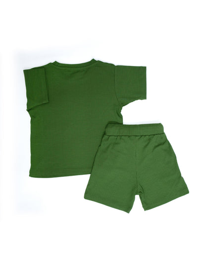 Children's 100% Lyocell Cotton Fabric T-Shirt-Shorts Set