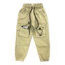 Boy's Elastic Detailed Pocket and Rope Detailed Trousers