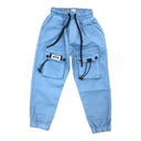 Boy's Elastic Detailed Pocket and Rope Detailed Trousers