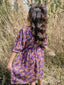 Büzgülü Kemerli ve Tokalı Genç Kız Pamuk Kumaş Elbise
