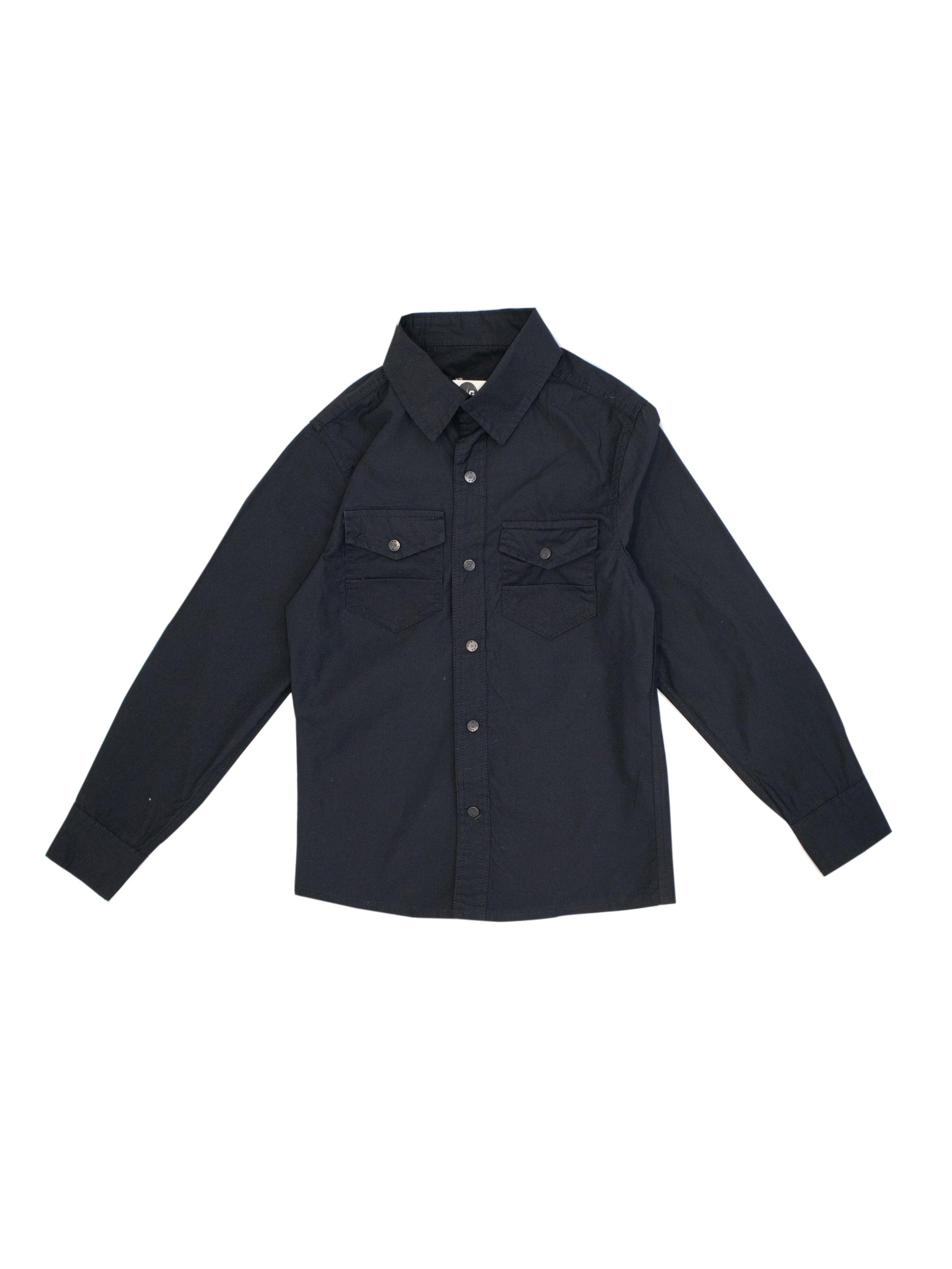 Teenage Long Sleeve Shirt With Buttons And Pockets In The Front