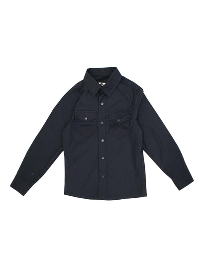 Teenage Long Sleeve Shirt With Buttons And Pockets In The Front