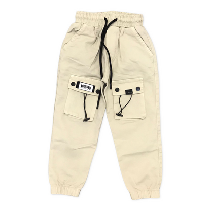 Boy's Elastic Detailed Pocket and Rope Detailed Trousers